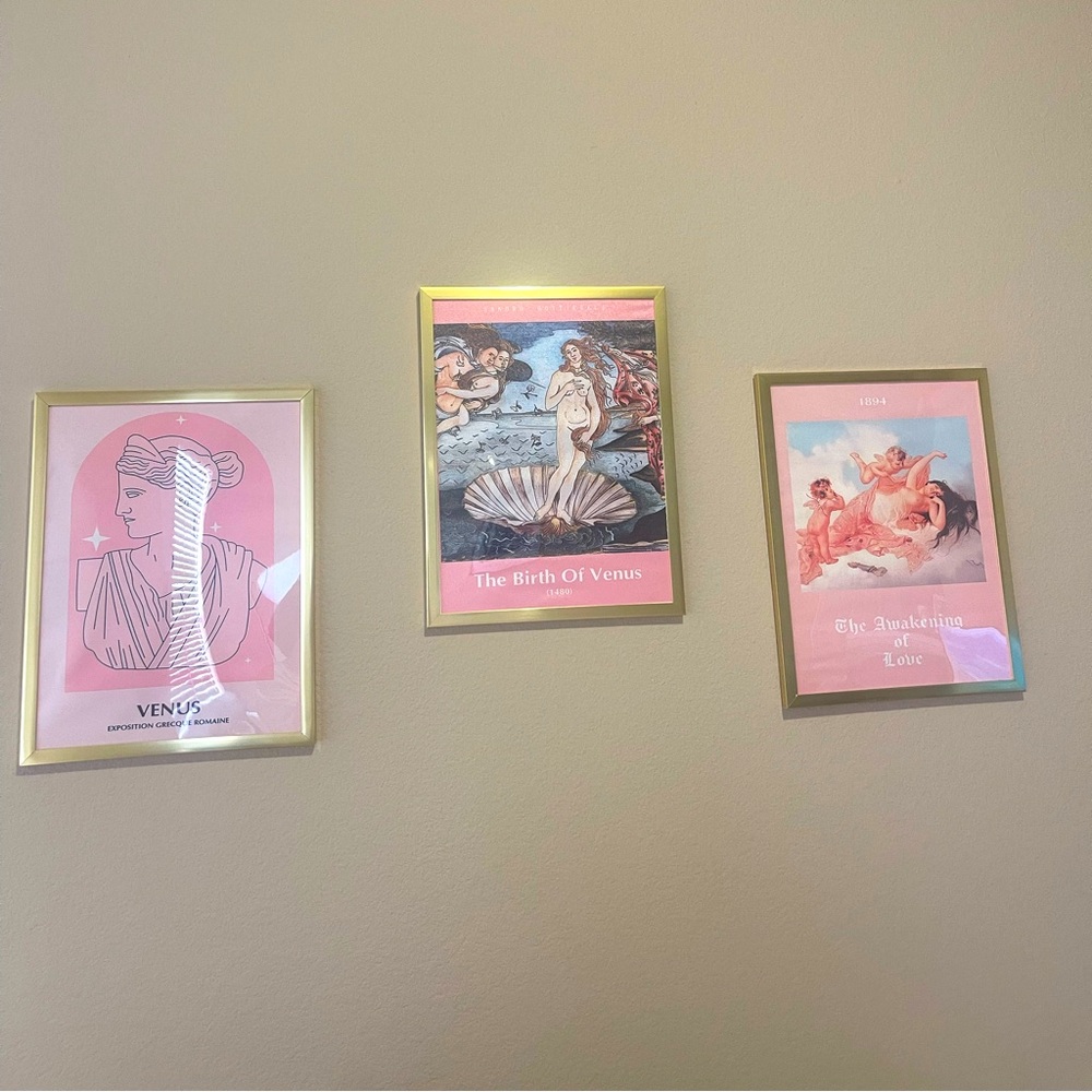 SOLD- greek goddess canvas art prints (4) - frames not included